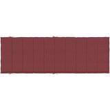  Jastuk za ležaljku prošarani vino crvena 186x58x4 cm od tkanine | shoptok.hr