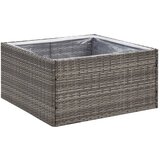 Maison Chic Vrtno cvetlično korito - Cvetlični Lonec sivo 80x80x40 cm poli ratan, (21789323) Cene