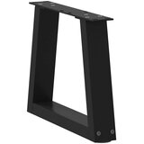  Noge za klub stolić V-oblika 2 kom Crne 30 x (30-31,3) cm Čelik | Shoptok.si