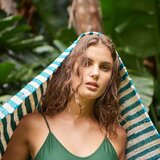 the nice fleet podloga za na plažo nosy striped green | Shoptok.si