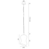  Argon 8038 - Luster na sajli SALERNO 1xE27/15W/230V zlatna | Eponuda.com
