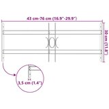  Okenska rešetka 76 x 30 cm Prašno lakirano jeklo Črna, (5000215512) | Shoptok.si