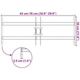  Rešetka za prozor Crna 76 x 30 cm Čelik s prahom premazan | shoptok.hr