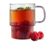 Vialli Design Rožnate steklene skodelice v kompletu za kapučino 2 ks 350 ml Livio – | Shoptok.si