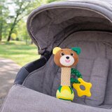 Plišani medvjedić zvečka s glodalicama i pištalicom za bebe | shoptok.hr