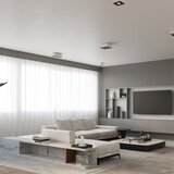 Nice Lamps Bijela stropna svjetiljka s metalnim sjenilom 24x24 cm Hydra – | shoptok.hr