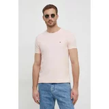 Tommy Hilfiger Kratka majica moška, roza barva, MW0MW10800
