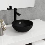 vidaXL Umivalnik kaljeno steklo 35x12 cm črn Cene