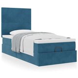  Okvir kreveta s madracima tamnoplavi 90x190cm baršunasti | shoptok.hr