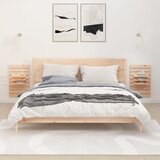 vidaXL Zidne police uz krevet 2 kom od masivne borovine | shoptok.hr