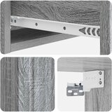 Stolna montirana na zid Siva sonoma 59 x 34,5 x 17 cm | shoptok.hr