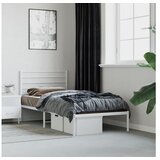 vidaXL Metalni okvir za krevet s uzglavljem bijeli 80x200 cm | shoptok.hr