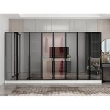 Hanah home ormar sa reflektujućim staklom Nisa 20645, 360 cm, beli Cene