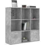  Knjižna omara betonsko siva 98x30x98 cm iverna plošča, (20705219) | Shoptok.si