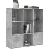 Ormarić za knjige boja betona 98 x 30 x 98 cm konstruirano drvo | shoptok.hr