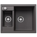 Blanco sudoper METRA 6 SILGRANIT SIVI KAMEN, BEZ PRIBORA, s dalj. upr. | shoptok.hr