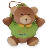 Baby Mix plišana igračka za kolica - Medo u duksi | shoptok.hr