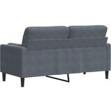 vidaXL Dvosjed s ukrasnim jastucima tamnosivi 140 cm baršunasti | shoptok.hr