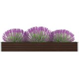  Visoka greda pocinkano jeklo 320x40x45 cm rjava | Shoptok.si