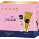 La Rive Her Choice poklon set edp 100 ml & gel za tuširanje 100 ml | shoptok.hr