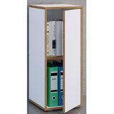 P & B ARHIVSKA OMARA bela, medeni hrast | Shoptok.si
