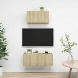  2-dijelni set TV ormarića boja hrasta sonome konstruirano drvo Smeđa | shoptok.hr