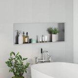  Ničica za tuš Srebrno 90 x 30 x 9,5 cm Nehrđajući čelik | shoptok.hr