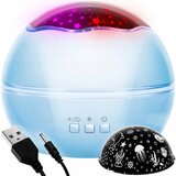  USB LED RGB projektor noćno svjetlo - promjena projekcija plava Cijene