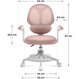  Dječja okretna stolica Junior 4.5 Pink | shoptok.hr