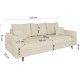 Ropez Bež sofa 210 cm Ariella – | shoptok.hr