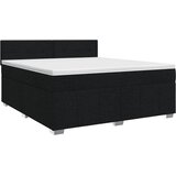  Boxspring krevet s madracem Crna 160 x 200 cm Tkanina | shoptok.hr