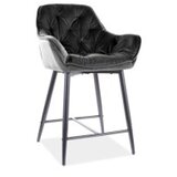 Barska stolica CHERRY H-2 - Baršun - crna | shoptok.hr