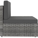  Modularni trosjed od poliratana sivi | shoptok.hr