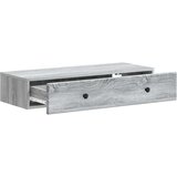 Stolna montirana na zid Siva sonoma 87,5 x 34,5 x 17 cm | shoptok.hr