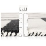 Elle Decoration Črno-bela ročno tkana volnena preproga 160x230 cm Stryve Noir – | Shoptok.si
