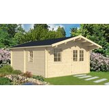 Male kuće Drvena kuća GOTLAND E 440 × 595 cm sa šindrom | shoptok.hr