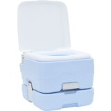 vidaXL kamping wc svetlo moder spodnji del + bel pokrov Ni primerno | Shoptok.si