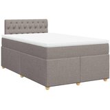  Krevet s oprugama i madracem smeđesivi 120 x 190 cm od tkanine | shoptok.hr