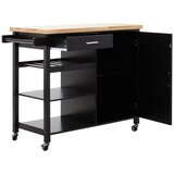 Premier Housewares Kolica za posluživanje na kotačima od masivnog kaučuka 48x105 cm Frankfurt – | shoptok.hr