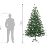  Umjetno božićno drvce s nogom 240 cm PVC i metal Zelena - 240 cm bez LED svjetala | shoptok.hr