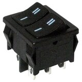 Proelectronic Proelektronic Dupli crni prekidač 19.5x22mm 2pola/6pinova ( PREKID-5485 ) | Eponuda.com