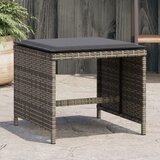  Vrtni stolci s jastucima 4 kom sivi 40x40x35 cm od poliratana | Eponuda.com