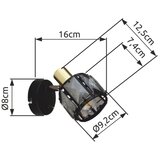 Globo 54357-1B - zidno reflektorsko svetlo indiana 1xE14/40W/230V | Eponuda.com