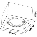  Brosline 1271 - Spot svetiljka CAGE 1xGU10/18W/230V crna | Eponuda.com