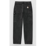 Carhartt WIP Single Knee Kavbojke black stone washed | Shoptok.si