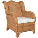 The Living Store Enosed z blazino svetlo rjav naravni ratan in platno - Kavč, (21483836) | Shoptok.si