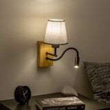  Brilagi - LED zidna lampa NUBILA WOOD 1xE27/25W/230V + LED/3W hrast/siva | Eponuda.com