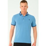 Dewberry T8586 MEN'S POLO NECK T-SHIRT-INDIGO-2 | shoptok.hr