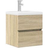 vidaXL Omarica za umivalnik sonoma hrast 41x38,5x45 cm inženirski les | Shoptok.si