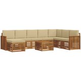  Set vanjskih sofa 9 kom. Prirodna i bež | shoptok.hr